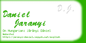 daniel jaranyi business card